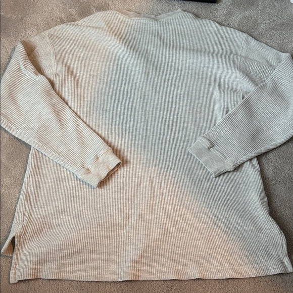 100% Cotton Waffle Knit Henley - Picture 4 of 4
